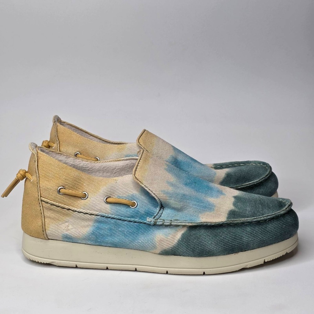 Sperry Tie-Dye Moc-Sider Women's Shoes Size 8.5 Multi Canvasβ Slip-on Loafers